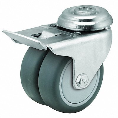 COLSON DW02GRP100TLHK01 Low-Profile Easy-Turn Bolt-Hole Castor
