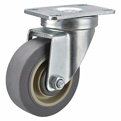 GRAINGER P12SRP060K12001 Standard Plate Castor Swivel 325 lb.