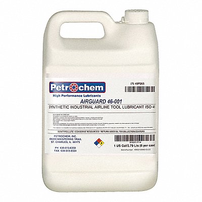 PETROCHEM AIRGUARD46001 Air Tool Lubricant Synthetic Base 1 gal.