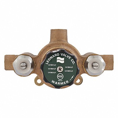 LEONARD VALVE LV981ALFRF Thermostatic Mixing Valve Bronze Sweat