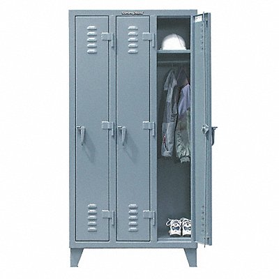 STRONG HOLD 106181TSL Locker 1x10Locker DrkGry 78 x122 x18 Assm