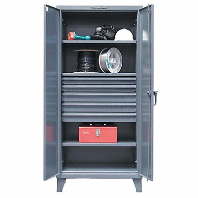 STRONG HOLD 362435DB Storage Cabinet Leg Dark Grey 78 x 36 x 24