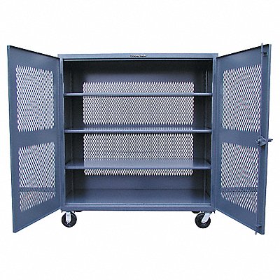 STRONG HOLD 45VB243CA Storage Cabinet 67 x48 x24 DrkGry 3Shlv