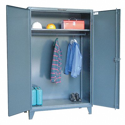 STRONG HOLD 55WR241 Storage Cabinet 66 x60 x24 DrkGry 1Shlv