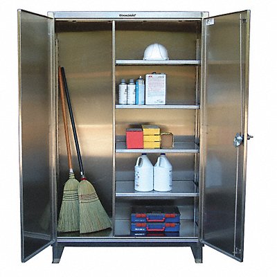 STRONG HOLD 36BC244SS Storage Cabinet 78 x36 x24 DrkGry 4Shlv