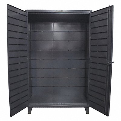 STRONG HOLD 46BB2401 Bin Cabinet 78 x48 x24 Dark Grey 0Bns