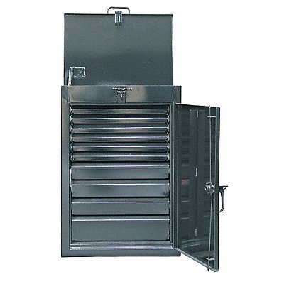 STRONG HOLD 2434LT20010DB Storage Cab 40 x28 x20 DkGry 10Drwrs