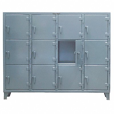 STRONG HOLD 55183TMT Locker 3x3Locker Drk Gry 68 x62 x18 Assm