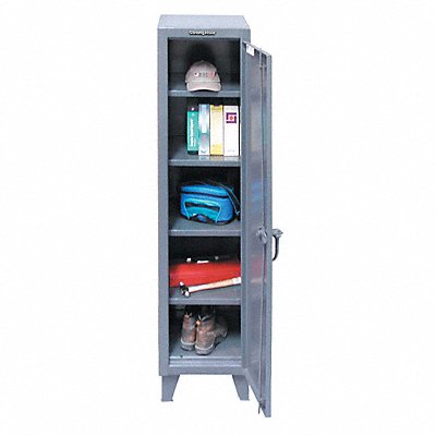 STRONG HOLD 1656184 Locker 1x1Locker Drk Gry 72 x18 x18 Assm