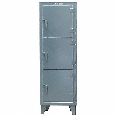 STRONG HOLD 25183TMT Locker 3x1Locker Dark Grey 68 x22 x18 Assm