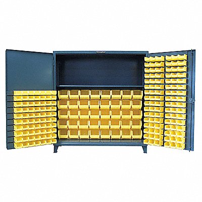 STRONG HOLD 66BBS241 Bin Cab 78 x72 x24 DrkGry 199YellowBns