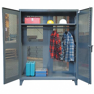 STRONG HOLD 56VBS241WR Storage Cabinet 78 x60 x24 DrkGry 1Shlv
