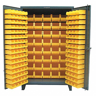 STRONG HOLD 36BB2401 Bin Cabinet 78 x36 x24 Dark Grey 0Bns