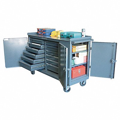 STRONG HOLD 5TC3D242125DB Rolling Tool Cabinet Grey Ind Prem Duty