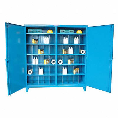 STRONG HOLD 66DS2428PH40VDSB Storage Cabinet 78 x72 x24 DrkGry 10Shlv