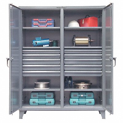 STRONG HOLD 66DS24610DB Storage Cabinet Leg Dark Grey 78 x 72 x 24