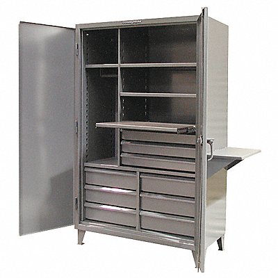 STRONG HOLD 46W24495DB1SOSVS Storage Cabinet Leg Dark Grey 78 x 48 x 24