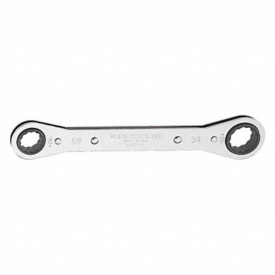 KLEIN TOOLS 68204 Ratcheting Box Wrench - 5/8IN x 3/4IN