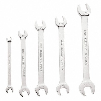 KLEIN TOOLS 68450 5-Piece Open-End Wrench Set