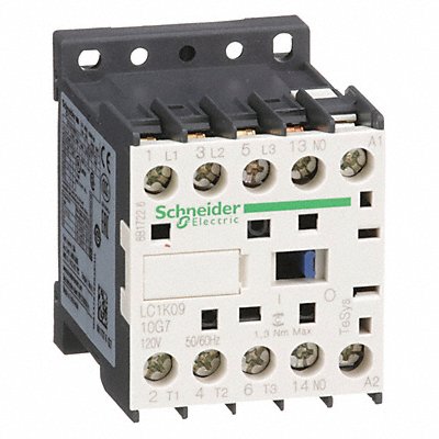 SCHNEIDER LC1K0910G7 G3492 Miniature IEC Magnetic Non Reversing 120VAC