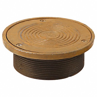 SMITH LIGHT COMMERCIAL 41010 Cleanout Cover 4In NPSM 5-3/4 In Dia