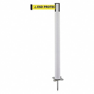 TENSABARRIER 88432MAXESDC Spike Post White Post 43 H