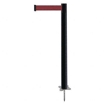 TENSABARRIER 88433STDR7XC Spike Post Black Post 43 H