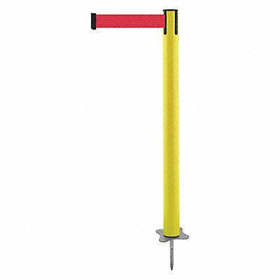 TENSABARRIER 88435MAXR5XC Spike Post Yellow Post 43 H