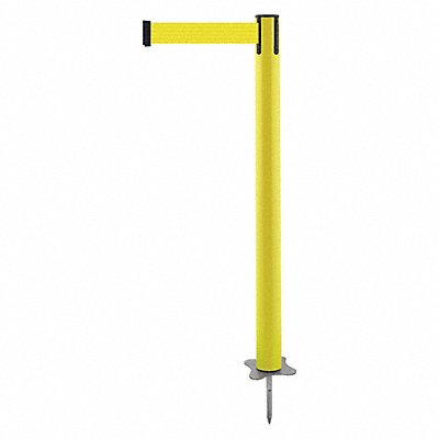 TENSABARRIER 88435STDY5XC Spike Post Yellow Post 43 H