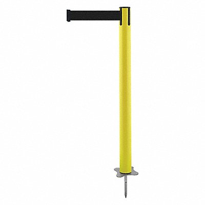 TENSABARRIER 88435MAXB9XC Spike Post Yellow Post 43 H