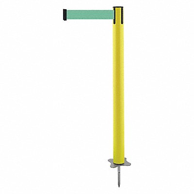 TENSABARRIER 88435MAXG2XC Spike Post Yellow Post 43 H