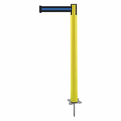 TENSABARRIER 88435MAXS1XC Spike Post Yellow Post 43 H