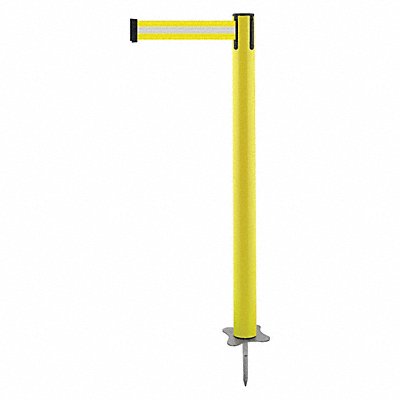 TENSABARRIER 88435STDS8XC Spike Post Yellow Post 43 H