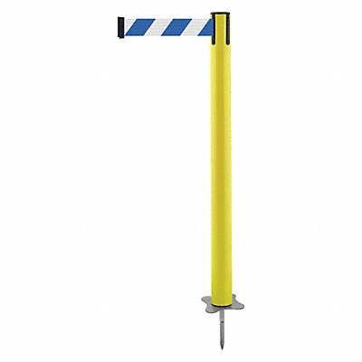 TENSABARRIER 88435STDD1XC Spike Post Yellow Post 43 H