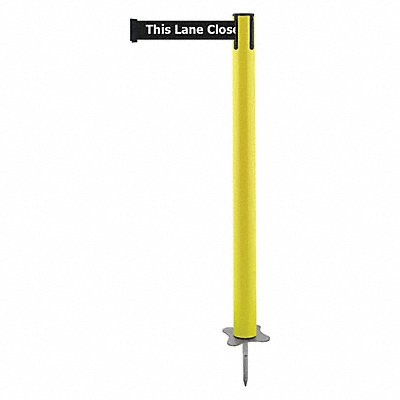 TENSABARRIER 88435STDBDXC Spike Post Yellow Post 43 H