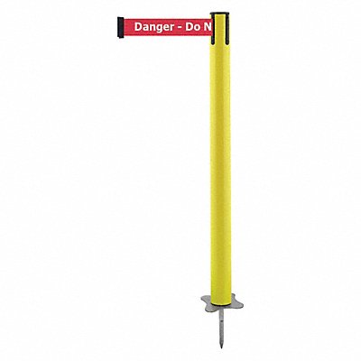 TENSABARRIER 88435MAXRIXC Spike Post Yellow Post 43 H