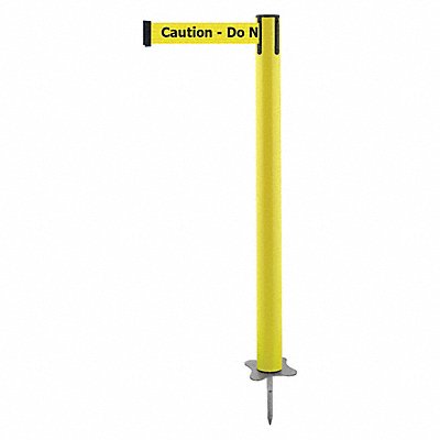 TENSABARRIER 88435MAXYAXC Spike Post Yellow Post 43 H