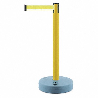TENSABARRIER 88535STDY5NVC Barrier Post with Belt Yellow Post 38 H