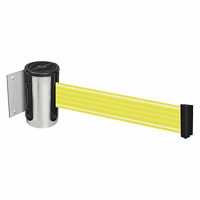 TENSABARRIER 896STD1PSTDY5NVC Retractable Belt Barrier Yllw/Wht Belt