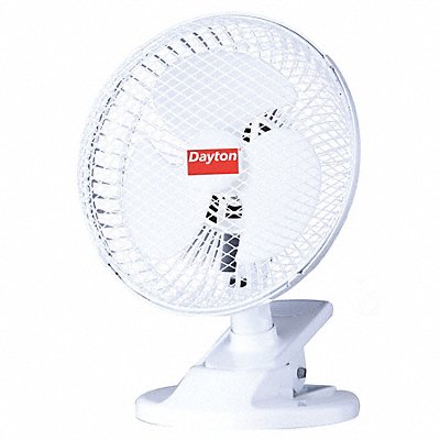 DAYTON 410C95 Clip-On Fan 2 Speeds 6 Blade Dia