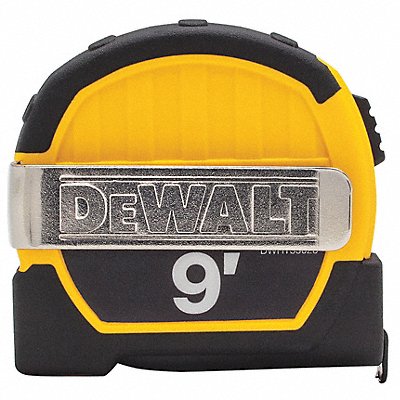 DEWALT DWHT33028 Tape Measure 9 ft L x 1/2 W Blade