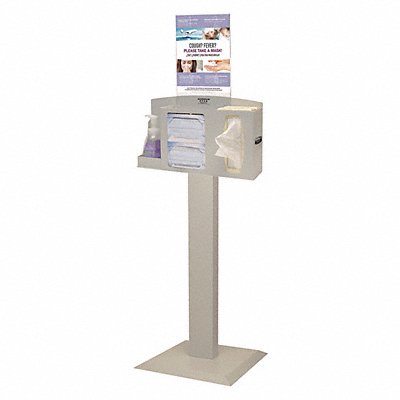 BOWMAN DISPENSERS BD1110012 Respiratory Hygiene Station 58-26/64 H