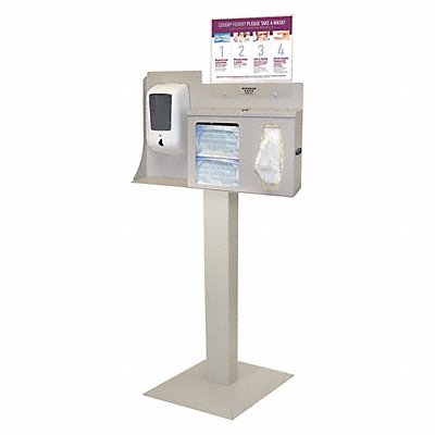BOWMAN DISPENSERS BD1160012 Respiratory Hygiene Station 57-63/64 H