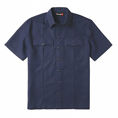 WORKRITE FIRE SERVICE FSU2NV FR Untucked Uniform Shirt Navy Blue M