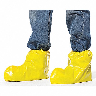 POLYCO 49515 Shoe Covers Polyolefin Yellow L PK200