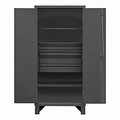DURHAM MFG HDCDB2436784M95 Combo Drawer Pegboard Cab 78 H 36 W Grey