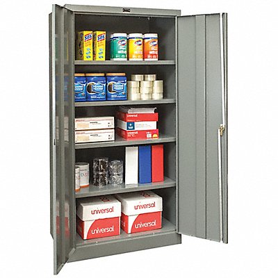 GRAINGER 210S361872HG Shelving Cabinet 72 H 36 W Grey