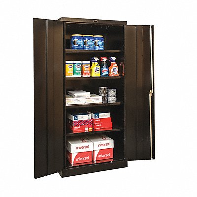 GRAINGER 210S362472ME Shelving Cabinet 72 H 36 W Black