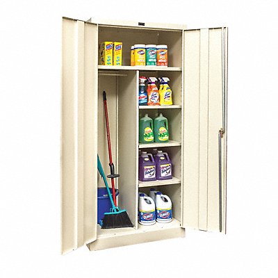 GRAINGER 250C361872APT Combo Wardrobe Cab 72 H 36 W Tan
