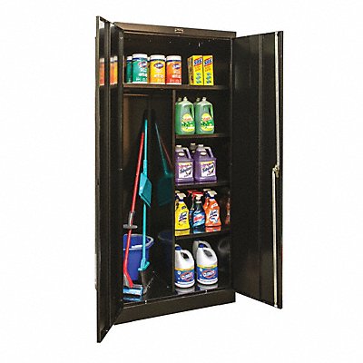 GRAINGER 250C362472ME Combo Wardrobe Cabinet 72 H 36 W Black